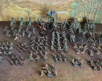 Warhammer 40K Aeldari army. Assembled, painted, customized, magnetized, 5000+pts