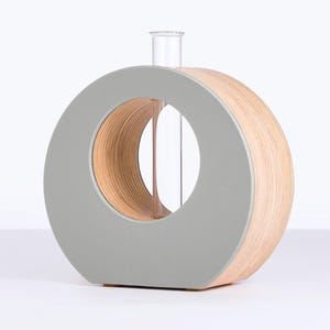 Mini ply and linoleum test tube vase