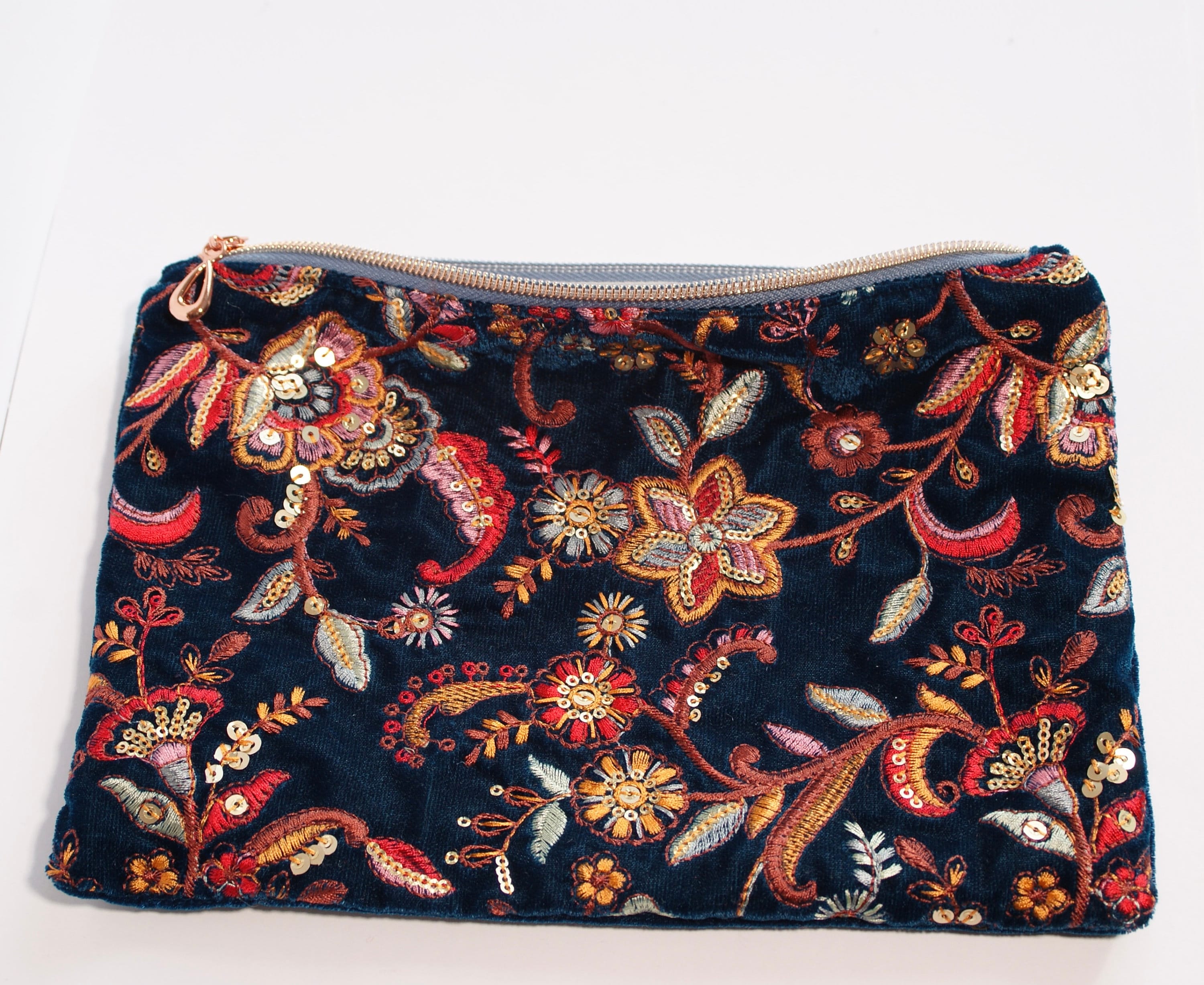 Makeup Bag Velvet Peacock main image 1