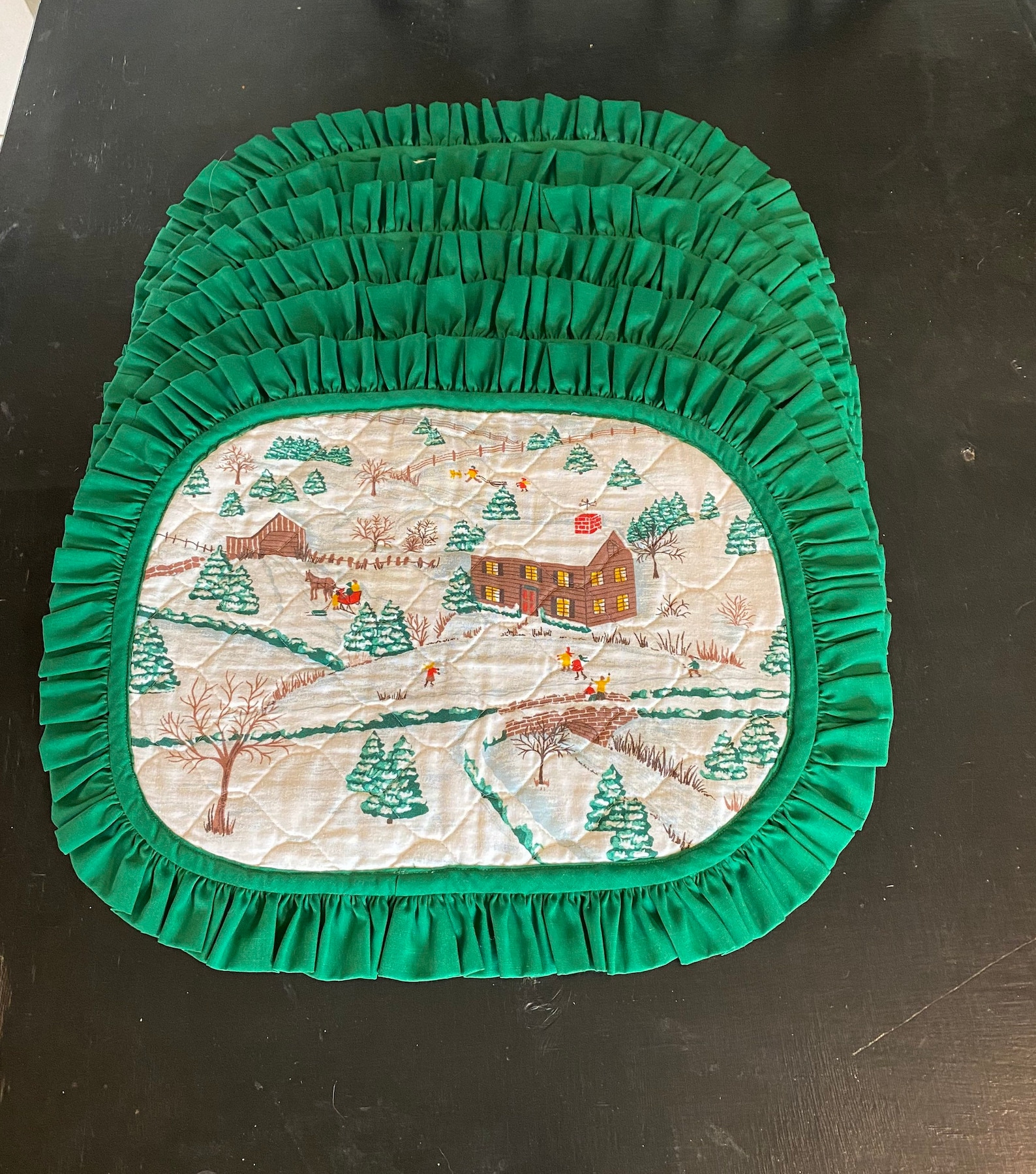 Set of 6 Quilted Cotton Placemats Etsy