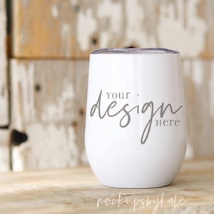 Rustic tumbler mockup | White wine tumbler mock up | Tumbler stock photo | simple tumbler | tumbler digital file JPG