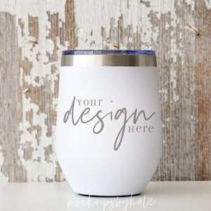 Gorgeous tumbler mockup | White wine tumbler mockup | Tumbler stock photo | rustic tumbler mock up | tumbler digital file | JPG