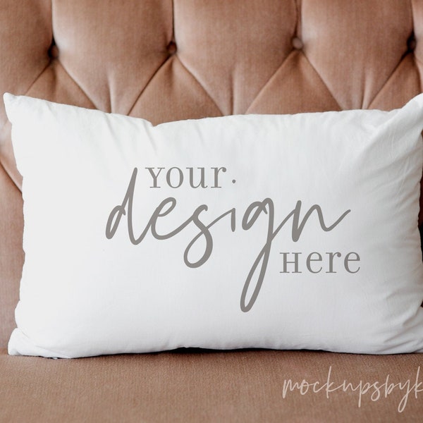 Blank White Rectangle Mockup Pillow, Mockup Throw Pillow, pillow mockup, Styled Stock Photography, stock pillow photo, JPG, Instant Download