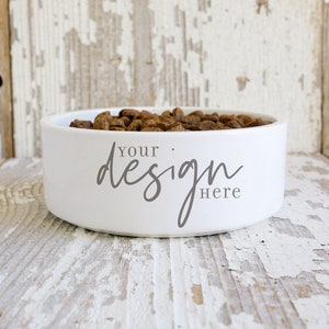 Haustier Keramik Schale Mockup | Hundenapf Mockup | Haustier Mockup | Tierfutterschale Mockup | Keramik Haustier Schale Digitale Datei | Hundenapf JPG