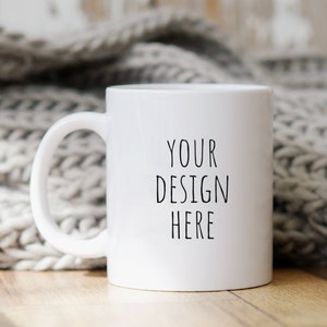 Becher Mockup, 11 Oz Becher Mockup, Kaffeebecher Mockup, weiße Becher Mockup, Styled Becher Foto, Tasse Mockup, Becher Stockfoto, gemütliche Becher Mockup