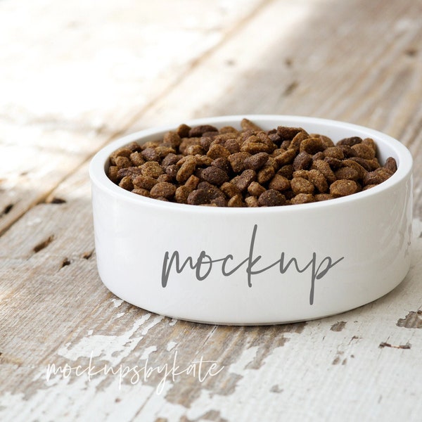 Pet Ceramic Bowl Mockup | Ceramic Dog Bowl Mockup | Styled Pet Mockup | Pet Food Bowl Mockup | Ceramic Pet Bowl Digital File | Dog Bowl JPG