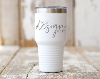 White 30 oz Tumbler Mockup / JPG Photo / Simple Tumbler Mock Up / Polar Camel Mock-Up Photo / Rustic Tumbler Digital File / JPG Descargar