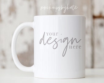 11 oz White Mug Mockup | Mug Mockup | Cup Template | Rustic Mug Mockup | Styled Mug Mockup | Styled Stock Photo | Instant Download