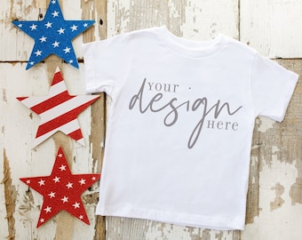 4th of July Toddler T-Shirt Mockup: Bella Canvas Kids (JPG)