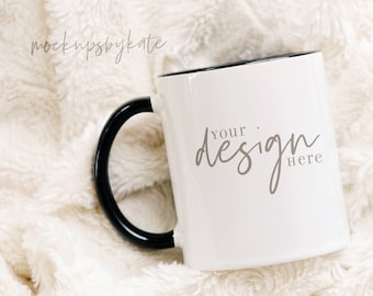 11 oz mug mockup, black handle mug mockup, mug stock photo, styled mug mockup, blank mug mockup, mug digital file, mug jpg, instant download