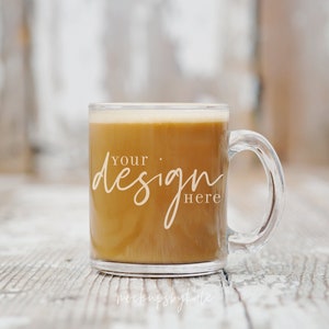 Glass Mug Mockup | Rustic Mug Mockup | Fall Mug Mockup | Styled Stock Photo | Mug JPG | Mug Digital Download