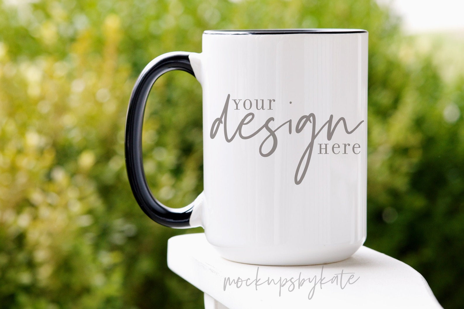 Download White & Black Mug Mockup 15 oz Mug Mockup Cup Mockup | Etsy