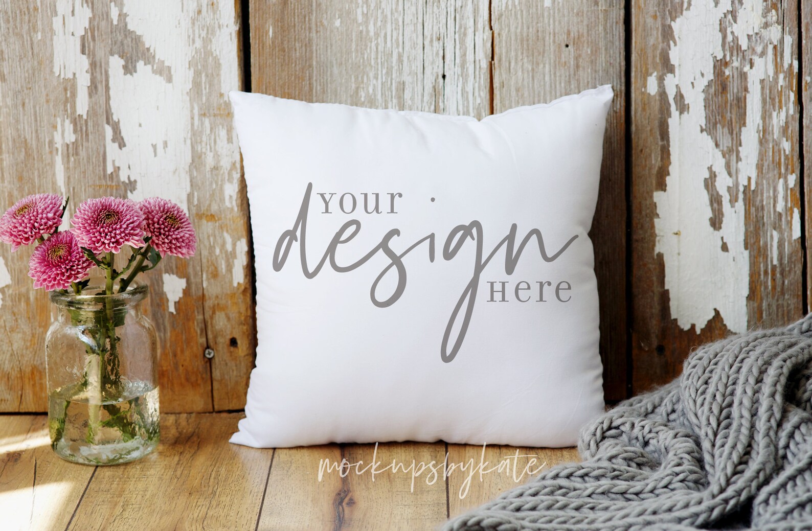 Download White Square Pillow Mockup Pillow Stock Photo Styled | Etsy