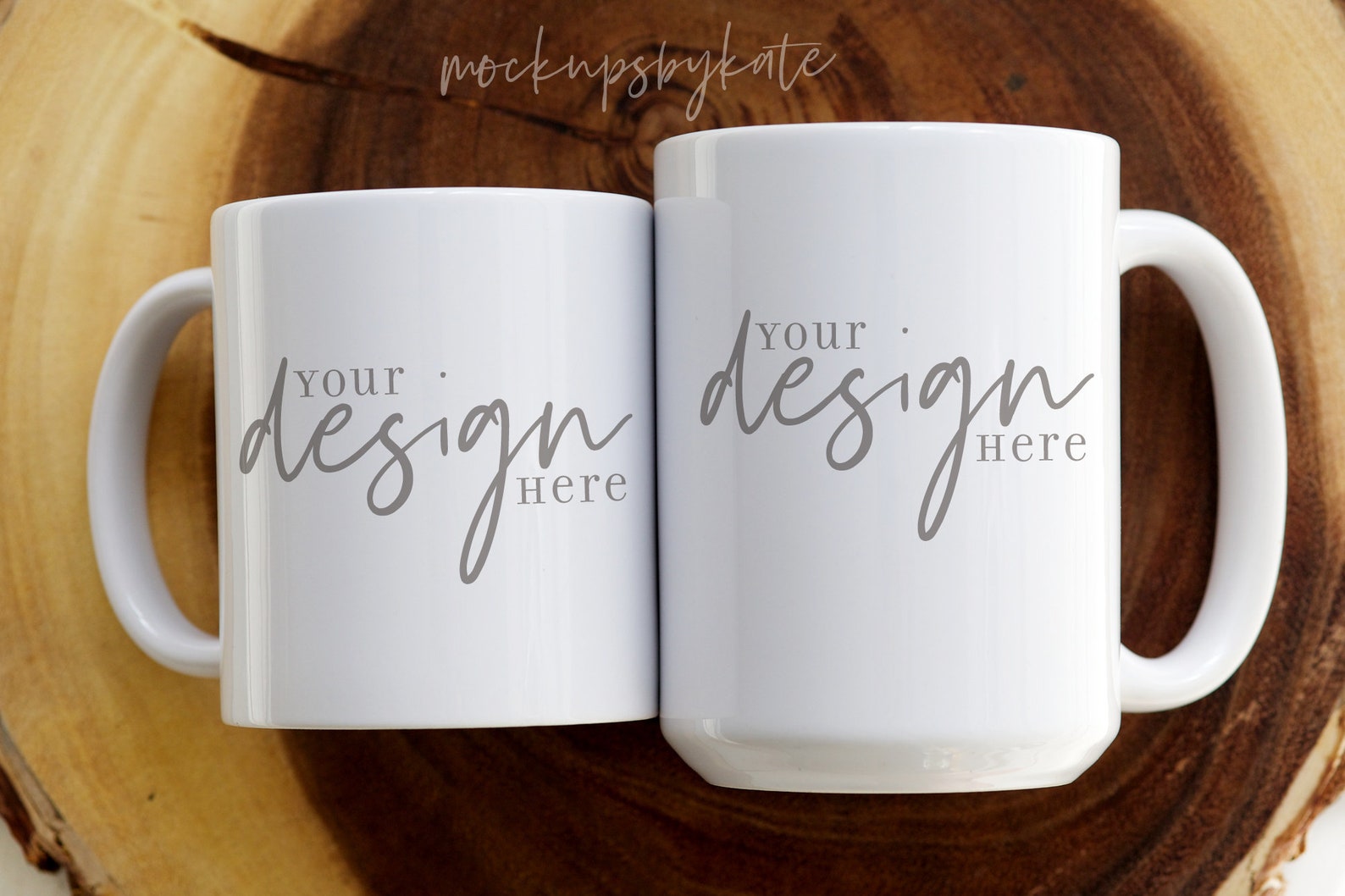 Download Two Mugs Mockup 11 oz Mug Mockup 15 oz Mug Mockup White | Etsy