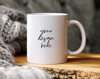 11 oz Mug maquette, Coffee Mug Mockup, White Mug Mockup, Photo tasse coiffée, Cup Mockup, Mug maquette, mug stock photo, fichier jpg, maquette tasse confortable