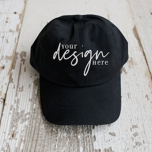 Baseball hat mockup, cap mockup, black cap mock up,  rustic styled stock photo, digital jpg