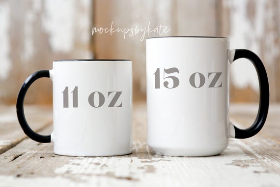 Muttertag Tassen Mockup | Becher Größe Vergleich Mockup | Rustikale Becher Mockup | 11 & 15 Unzen Becher Mockup | Styled Becher Mockup | Becher JPG