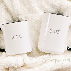 11 oz mug mockup, 15 oz mug mockup, two mug mockup, mug stock photo,  mug size comparison,  white and black mug mockup, instant download
