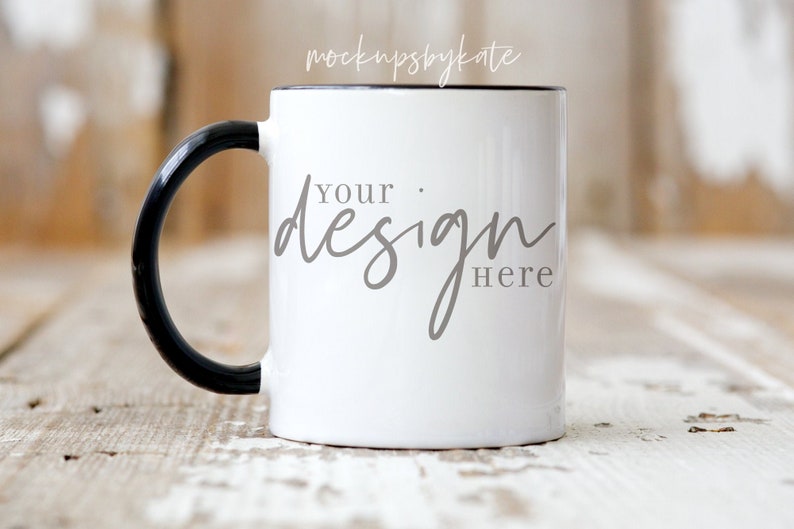 Mother's Day Mug Mockup | 11 oz Mug Mockup | White & Black Mug Mockup | Spring Mug Mockup | Styled Mug Mockup | Mug Digital File image 1
