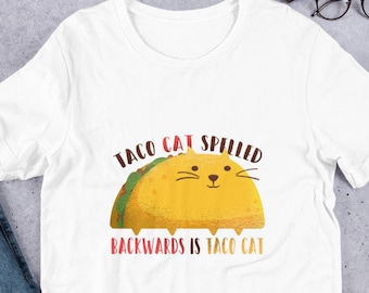 Taco Cat kortärmad unisex t-shirt