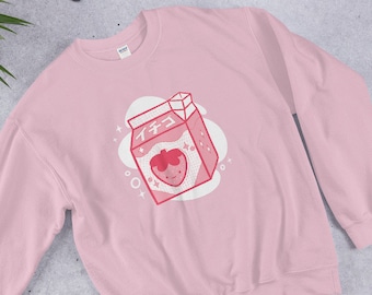 Japanse aardbeienmelk Unisex Sweatshirt