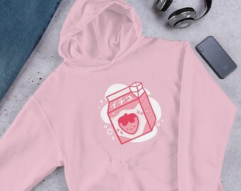 Japanese strawberry milk  Unisex Hoodie
