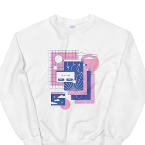 kawaii 90s vaporwave Unisex Sweatshirt, vaporwave sweatshirt