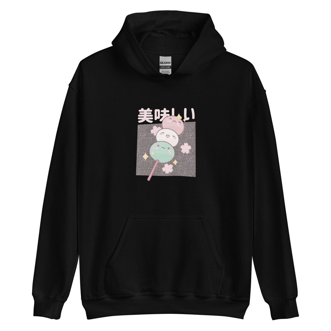 Kawaii Mochi Unisex Hoodie, Kawaii Japanese Sweets Hoodie Etsy