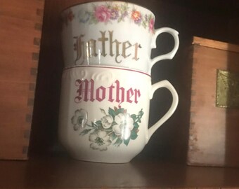 Mug vintage mère et père