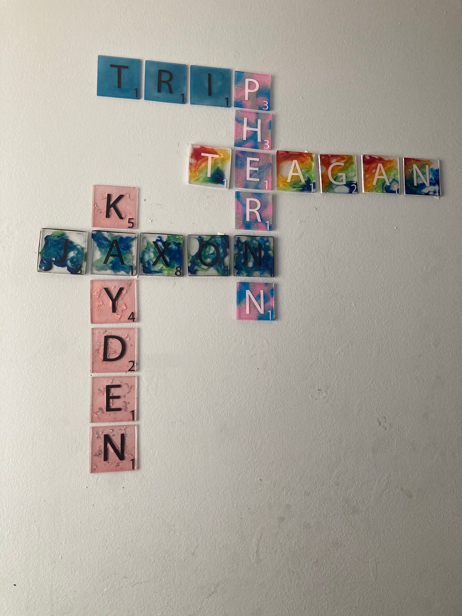 Custom Scrabble Tiles Wall Art Etsy