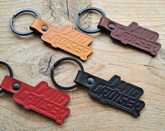 Land Cruiser Leather Keychain Keyring