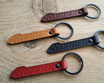 4Runner Handmade Italian Leather Keychain Keyring