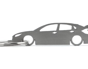 Silhouette Car Keychain for Civic FK8 Type-R Key Fob