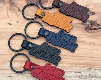 Land Cruiser Leather Keychain Keyring