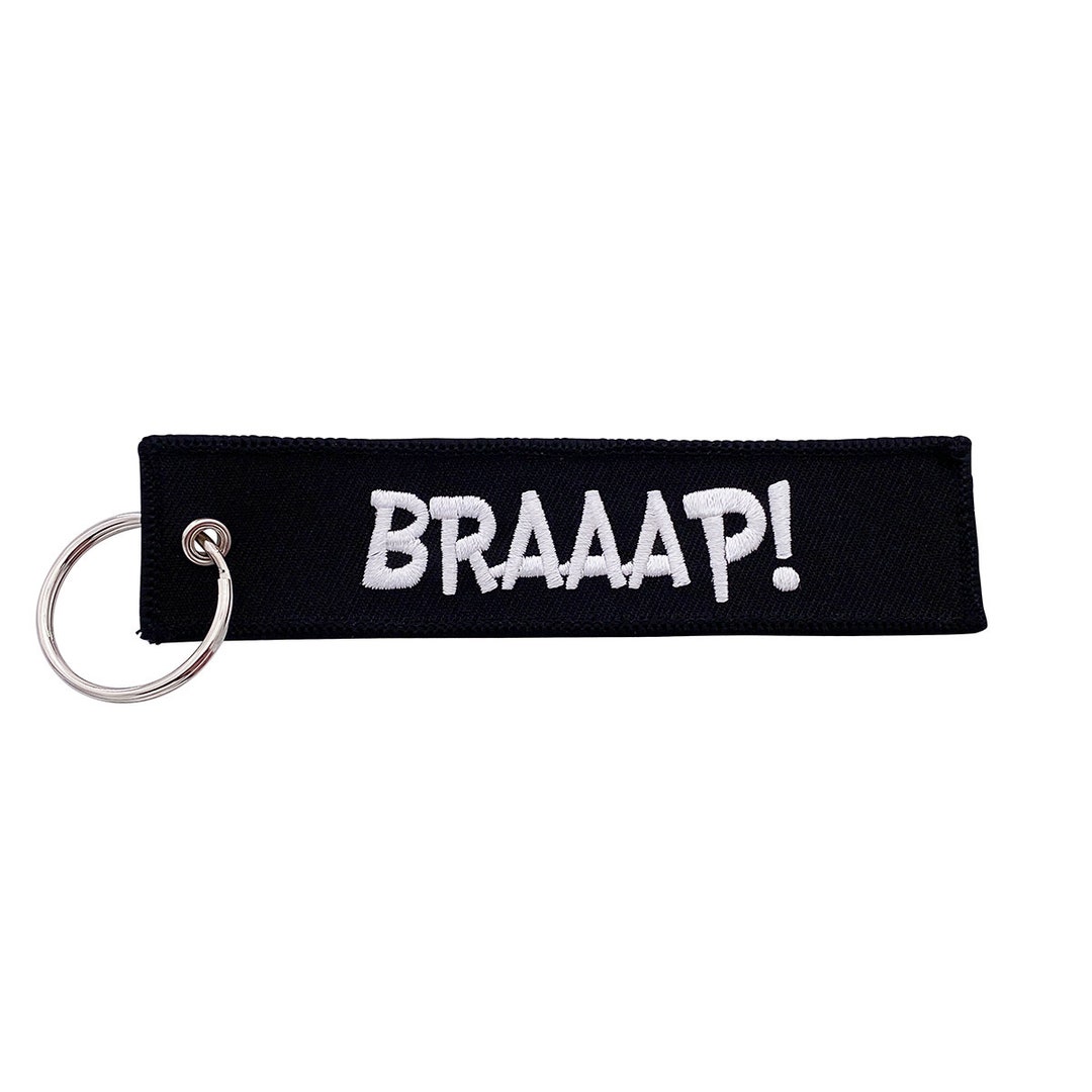 BRAAAP - Keychain Jet Tag for Motorcycles, Scooters, Bike, Cars ...