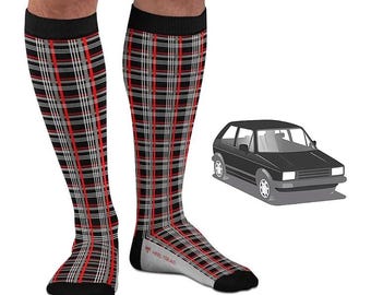 Heel Tread Car-Inspired Calf Socks – Sport Turbo Hatch Hatchback GT German Style