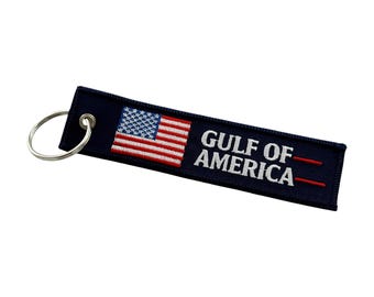 Gulf of America - Keychain Jet Tag for Motorcycles, Scooters, Bike, Cars, Backpacks, Gifts