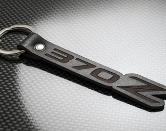 370Z Leather Keychain Keyring