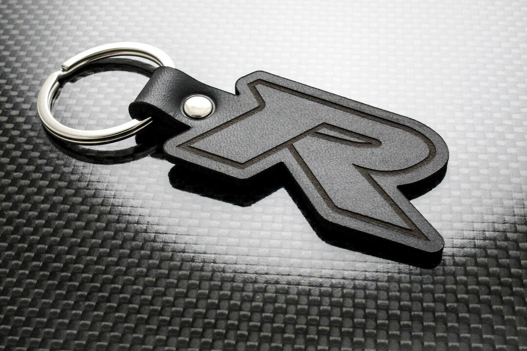 Type R Symbol Leather Keychain Keyring - Etsy