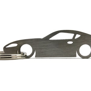 Silhouette Car Keychain for Supra MK5 Key Fob