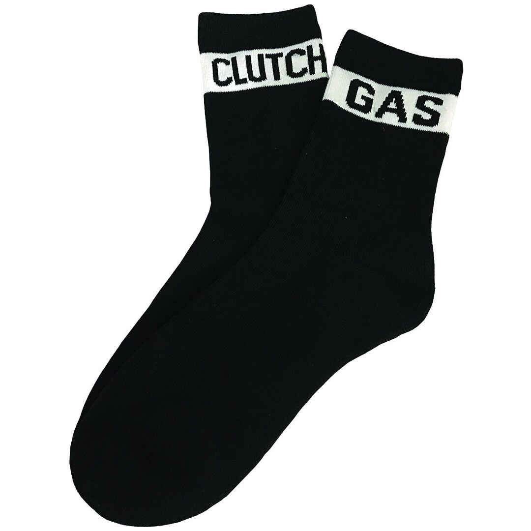 Clutch Gas Midcrew Socks black Etsy