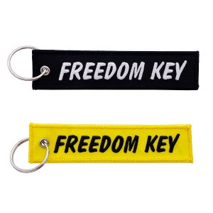 Freedom Key - Keychain Jet Tag for Motorcycles, Scooters, Bike, Cars, Backpacks, Gifts, & More