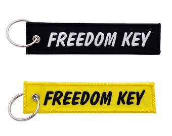 Freedom Key - Keychain Jet Tag for Motorcycles, Scooters, Bike, Cars, Backpacks, Gifts, & More