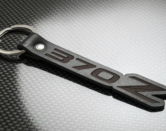 370Z Handmade Leather Keychain Keyring