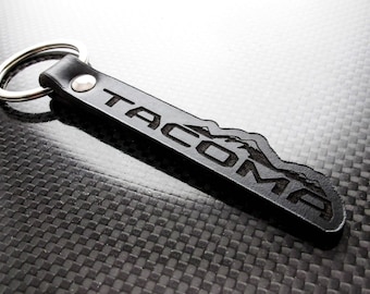 Tacoma Leather Keychain Keyring