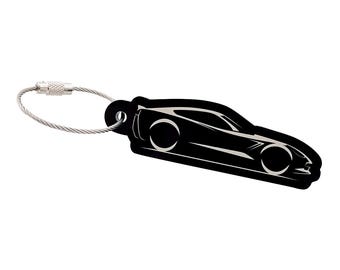 Vette C7 Silhouette Acrylic Keychain Keyring Key Fob