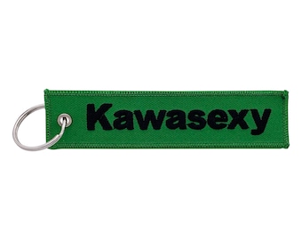 Kawasexy - Keychain Jet Tag for Motorcycles, Scooters, Bike, Cars, Backpacks, Gifts, & More