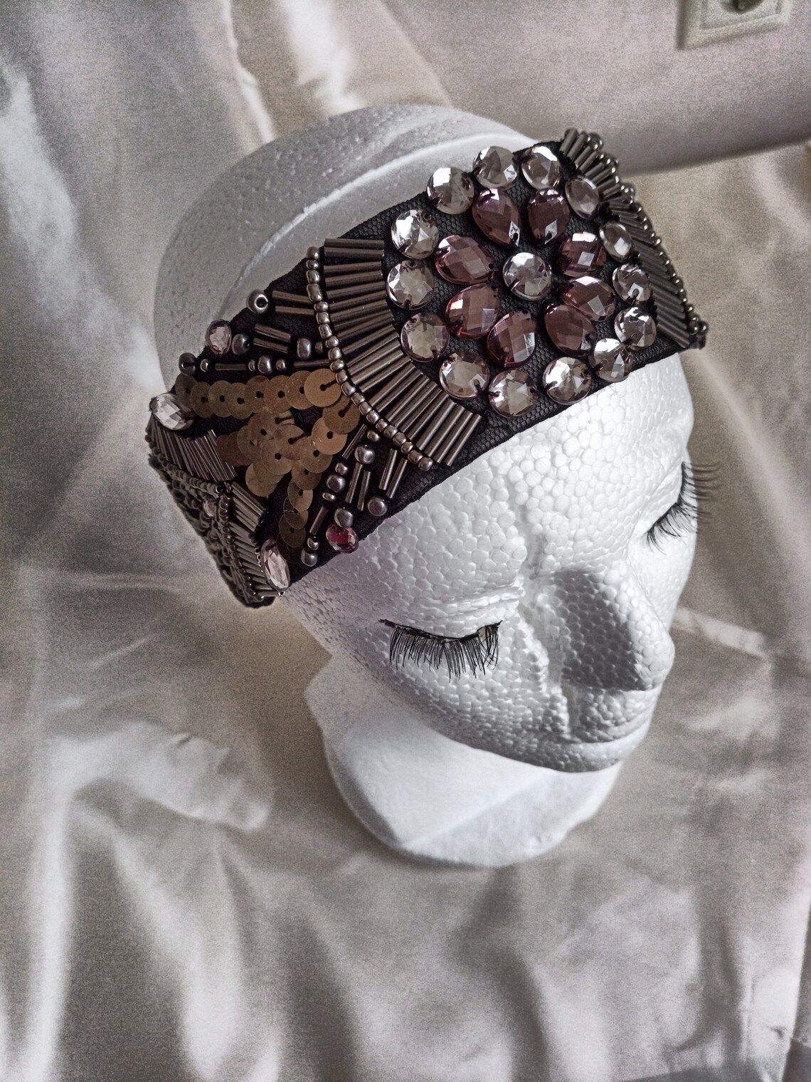 Luxurious headband Shiny Headwear Rhinestone headband Etsy