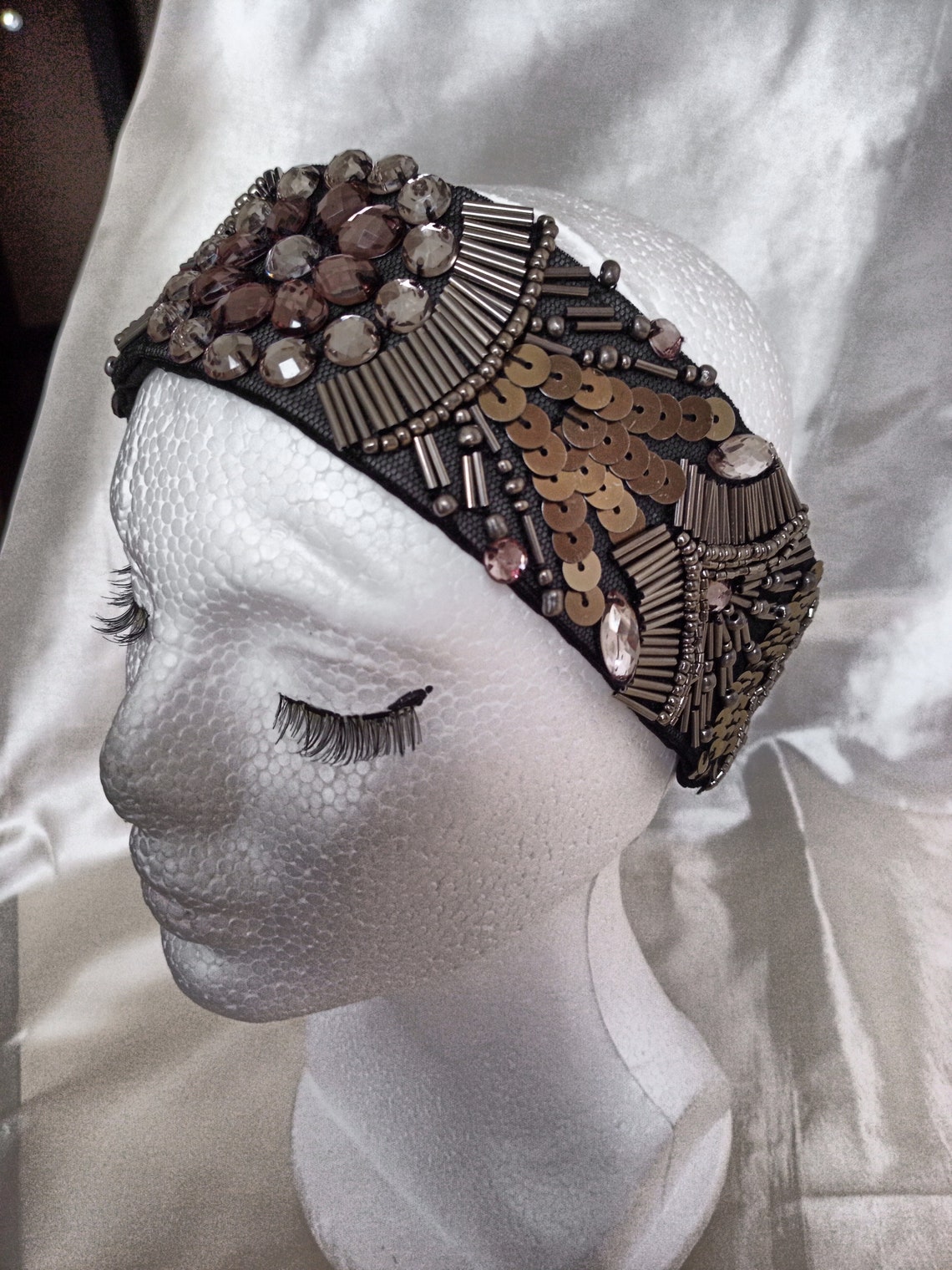 Luxurious headband Shiny Headwear Rhinestone headband Etsy