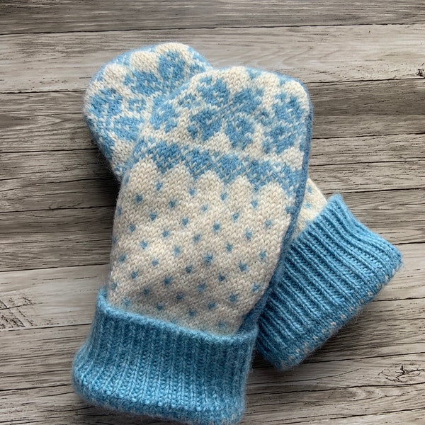 Women's Wool Mittens -Upcycled felted sweater mittens - Bernie Mittens - Recycled Sweaters